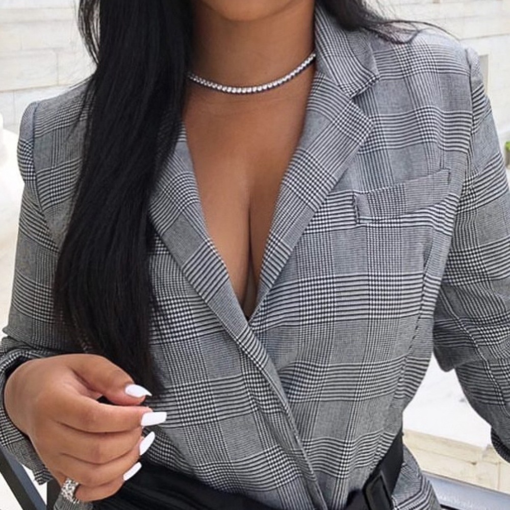 Plaid Blazer